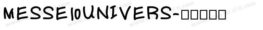 MESSE UNIVERS字体转换